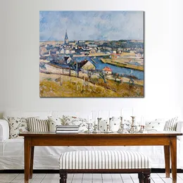 Handmade Modern Abstract Canvas Art Ile De France Landscape 1 Paul Cezanne Painting Figure High Quality