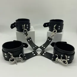 Bondage YBFDO Fessel-Lederband, Fesselseil-Armband mit Kreuz-Sicherheitsgurtschloss, geeignet für Gaming-Zubehör für Erwachsene 230720