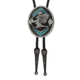 Bolo binder Western Cowboy Bolo Tie läder slips Fashion Men's Casual Blig Tie Suit Accessories HKD230719