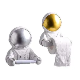 Toalettpappersinnehavare Praktiska och kreativa astronautvävnadshållare 2 färger för att välja lämpligt för Dorm Office kan hålla TOWE239H