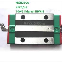 2pcs Lot Original New Hiwin hgh25ca Линейные узкие узкие блоки для линейного направляющего рельса CNC Router265O