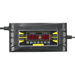 12V 6A Smart Fast Battery Charger For Car Motorcycle LCD Display275H