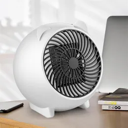 Ny Desktop Electric Heater Mini Portable Winter Air Fan Intelligent Temperaturkontroll Desktop Hands Fötter varmare EU US Plug317K