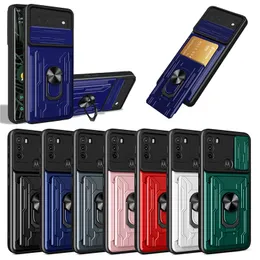 Slot para cartão Pocket Phone Bags Cases para Xiaomi 11X 11T 12 13 Pro Lite Redmi Note 8 9 10 11 Pro Max Slide Camera Cover Protection Design Kickstand Phone Case