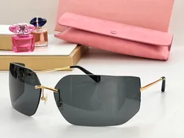 Солнцезащитные очки для женщин летние дизайнеры 54y в стиле антиультравиолетовой ретро-тарелки безрамные модные очки случайная коробка xwwg