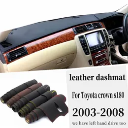 Per corona s180 2003 2004 2005 2006 2007 2008 Dashmat in pelle Cruscotto Cover Pad Dash Mat Tappeto Car Styling Accessori248Q