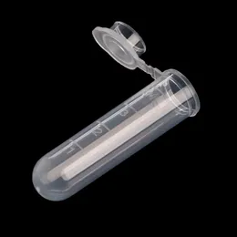 50st 5 ml plastklart testcentrifugrör Snap Cap Injektionsflaskor provlaboratorium Nytt laboratorium D14322M
