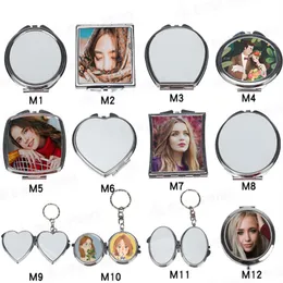 Metal mirror with Sublimation print aluminium plate insert 20 pieces lot317Z