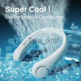 Caricabatterie Ventilatore da collo portatile Ventilatore senza fili elettrico USB Ricaricabile Mini ventilador Raffreddamento senza lama Muto Ventilatore da collo per sport x0729