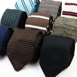 Bow Ties Classic Woven Neck For Men Casual Suits slipsar Gravatas Solid Color Warm Mens Nathis Business Wedding 7cm bredd