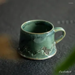 Tazze Paesaggio Eremita Tazza fatta a mano Ceramica Artista Tazza in ceramica Jingdezhen fatta a mano Regalo di compleanno per la casa Caffè