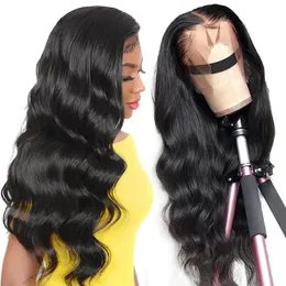 12A Cabelo Humano Cru Corpo Wave Frontal Peruca Remy Brasileiro 13x6 Lace Front Peruca Reta Renda Frontal Peruca de Cabelo Humano251P