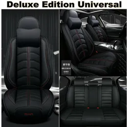 Luxury PU Leather Car Seat Covers Cushion Full Set For Interior Accessories339S