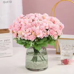 Dried Flowers Cheap artificial small daisy fake flower bouquet suitable for wedding windowsill desk decoration R230720