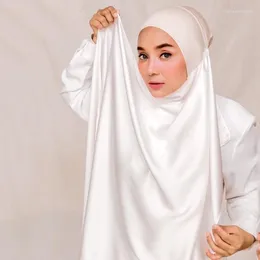 Halsdukar Instant Hijab med Jersey Cap skrynklade för kvinnor Muslimska mode Islam Hijabs Scarf Headscarf