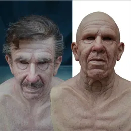 Nowy Halloween New Grandpa Peroga Old Man Mask HEPREAR