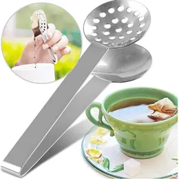 Ferramentas de chá de café em aço inoxidável clipe de açúcar pinça mini braçadeira pinças clipes de cubo de gelo de café pequenos clipes de chá multifuncionais ferramentas de barra de cozinha q336