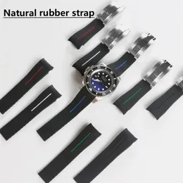 Bunte Tools191z 21 mm 20 mm weiches Silikon-Gummi-Armband, langlebige Edelstahl-Dornschließe für SUB GMT SEA-Uhrenarmband