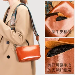Abendtaschen Vintage Einfarbig Echtes Leder Kleine Schulter Umhängetasche für Frauen Luxus Kuh Damen Handtasche und Geldbörsen Sac 230720