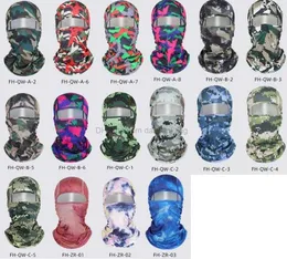 Balaclava التكتيكي كامل الوجه قناع العسكرية التمويه Wargame خوذة بطانة CAP CANCLING HUNTING BICYCLE CARCLING SKI SCI Airsoft Darf Bandana Caps