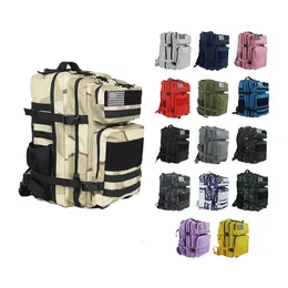Backpacking Packs 25L45L Outdoor Camouflage Tactical Backpack Menwomen Zaino multiuso Ciclismo Escursionismo Sport Army 3P Zaino 230720