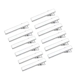 100 pçs Platinum Iron Flat Alligator Hair Clip Findings DIY Hair Accessories Making 34mm 46mm 57mm 77mm287s