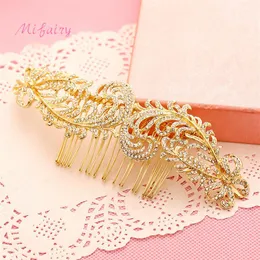 Gold Handmade Wedding Hair Accessories High End Crystals Bridal Hairpieces Delicate Small Prom Hair Combs H1182103