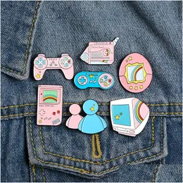 Pins Brooches Lapel Pins Cartoon Game Classic Handle Hine Enamel Badges Bag Clothes Cute Jewelry Gifts For Friends Drop Delivery Dhs3O