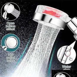 Bathroom Shower Sets Propeller High Pressure Head Adjustment Handheld Water-Saving Rainfall Nozzle Accessories241B Drop Delivery Hom Dhztl