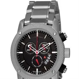 Hela modemärket B7702 B7703 Quartz Men's Watch Silver Watch Case rostfritt stål Rem förstklassig kvalitet BE247Z