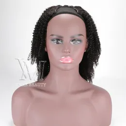 VMAE 130% 150% 180% Плотность U Part Wigs 4A Virgin Cuticle выровненные натуральные чернокожие индейцы настоящие человеческие волосы для женщин205K