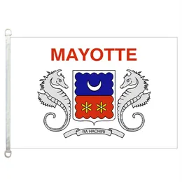 Good Flag Mayotte Flags Banner 3X5FT-90x150cm 100% poliestere bandiere nazionali 110gsm Warp tessuto a maglia bandiera esterna253T