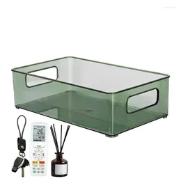 Caixas de armazenamento organizador de maquiagem cesta de mesa de cosméticos caixa de higiene transparente suporte de bancada multifuncional para cremes organizadores