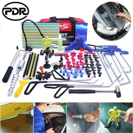 PDR RODS HOOKS TOOLS CAR TOOLKIT DET DENT Borttagare Auto Reparation Body Hail Removal Door Ding Dent Damage Repair Mycket populärt verktygssats241o