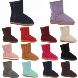 Kleinkind Australien Klassische Ministiefel Kinder Uggly Schnee Mädchen Stiefel Kinder Jungen Kurze II Winter Warme Schuhe Furry Booties Jugend Wggs Kastanie Grau Rot Ta G7JG #