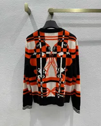 H Marka Kadın Sweaters Designer Damalı Desen Kaşmir Hardigan Giyim Zarif Kadın Gömlekleri Lüks Giyim Korse