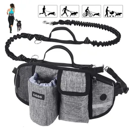 Dog Collars Leashes YOKEE Walking Bags Training Pet Treat Bag Fanny Pack HandsFree Candy Pouch Bungee Leash Feed Bowls Storage Water Cup 230720