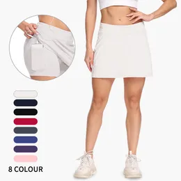 Skirts Summer Shorts Pants Women Sports Tennis Skirt Dance Solid Female Tennis Running Skort Skirt Active Athletic Yoga Fitness Skirts 230720