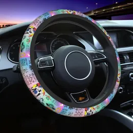 Рулевое колесо покрывает обложку автомобиля друзья телевизионное шоу Central Perk American Braid на аксессуарах рулевого колеса