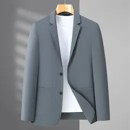 Męskie garnitury Blazers Ice Silk High Elastic High Fashion Summer Thin Sun Suncreen Suit Męski wiosenny i letni kombinezon rekreacyjny Single West Coat 230720