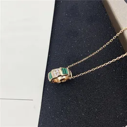 Catena di corda placcata oro Collana da donna Ins Design Collana iniziale Crystal Personalizza gioielli in acciaio inossidabile Collana di design regalo di lusso