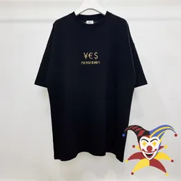 メンズTシャツeltments私はリッチゴールド刺繍通貨シンボルTシャツss大ヴィンテージVTM 230720