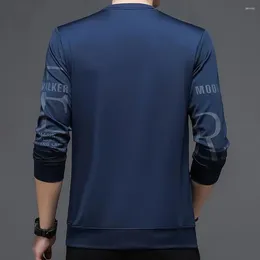 남자의 후드 스타일리시 한 남자 탑스 레저가 가을 컬러 패스트 레터 인쇄 티셔츠와 일치하는 쉬운 레저