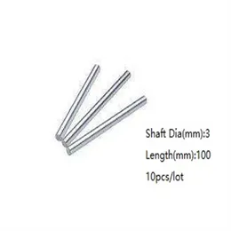 10pcs lot 3x100mm Dia 3mm linear shaft 100mm long hardened shaft chromed plated steel rod bar for 3d printer parts cnc router2997