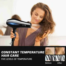 Electric Hair Dryer 1200W Professional Electric Hair Dryer Hairdryer with Diffuser Concentrator Combs Manicure Kit for Home Hair Salon EU Plug x0721