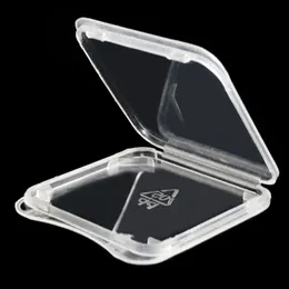 1000pcs mycket högkvalitativt SD -kort SDHC SDXC Memory Card Protect Case Holder Plastic Box Jewel Cases310s