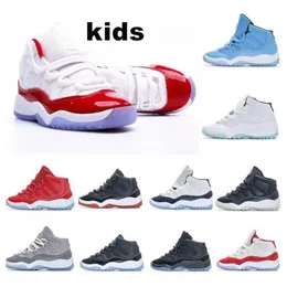 2023 New Cherry Kids Shoes Boys Basketball Jumpman Shoe Children Black Mid High Sneaker Chicago Designer Scotts Military Gray Trainers Baby Kid Youth Tod