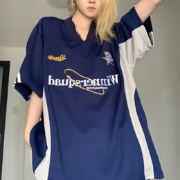 Kobieta Kobieta Y2K koreańska vintage streetwear swobodny acubi harajuku egirl krótkie rękawy T koszule grunge estetyka ograniczona koszulki Tops Ubrania 2307721