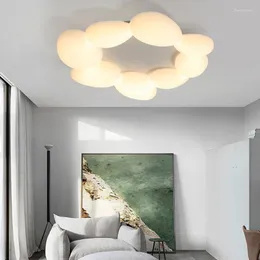 Deckenleuchten, Wolkenform, LED, 3 Farbtemperaturen, dimmbar, für Wohnzimmer, Esszimmer, Hängeleuchte, weißer Stil