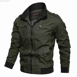 Herrjackor 2023 Lente Herfst Nieuwe Jas Mannen Mode Slanke Bomber Windjack Jassen Jas Herenkleding Tactiek Militaire Casual Jas Mannen L230721